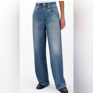 Rag & Bone Miramar large wide-leg terry cloth Ulta-soft tromp l’oeil print pants